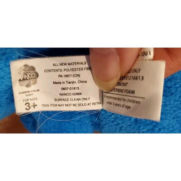 Rare 9" Crazy Bones Rufistar Plush Stuffed Animal Blue Alien Star Toy Comic HTF - Picture 8 of 13